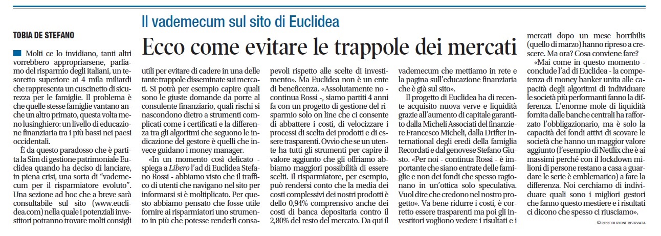 Libero-euclidea-manuale-per-evitare-le-trappole-dei-mercati