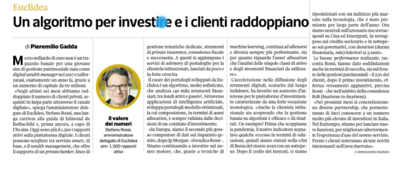 CorriereEuconomia_Euclidea_algoritmo_clienti_masse