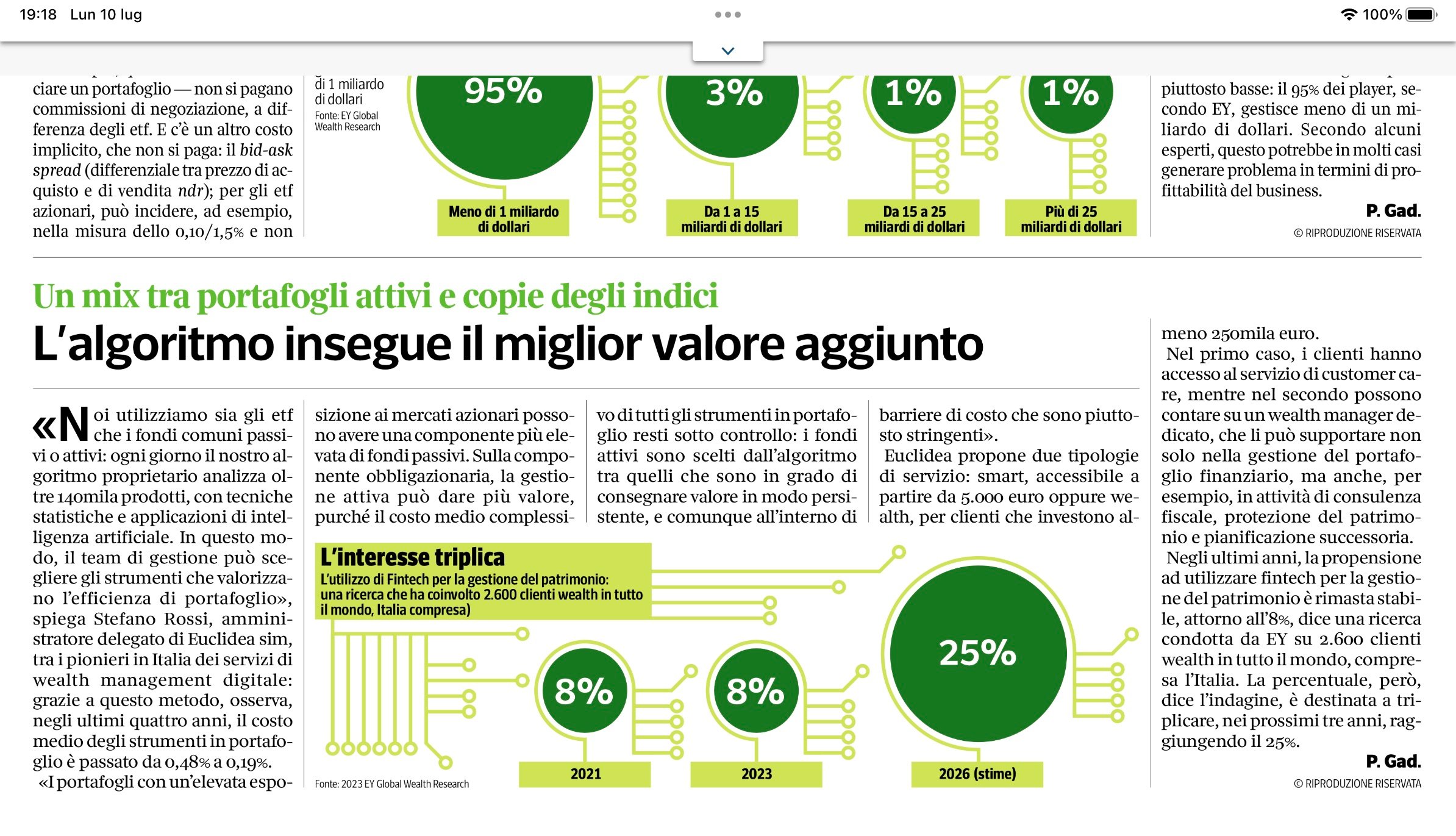 Corriere Economia - investire e guadagnare con il robot2